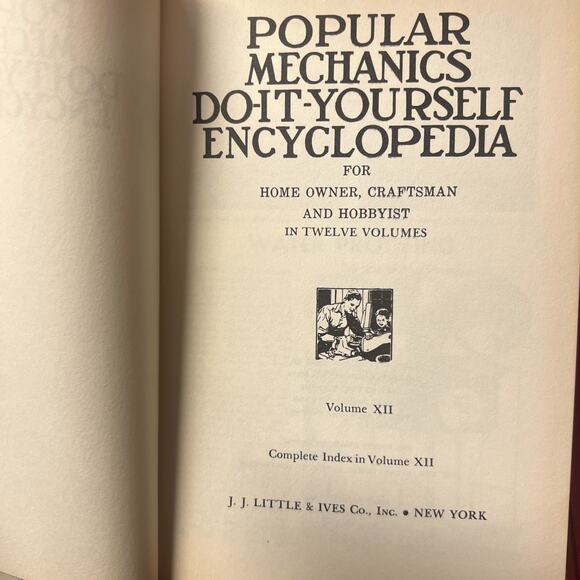 1955 FIRST PRINTING Popular Mechanics Do-It-Yourself Encyclopedia SET OF 7! - Picture 6 of 8